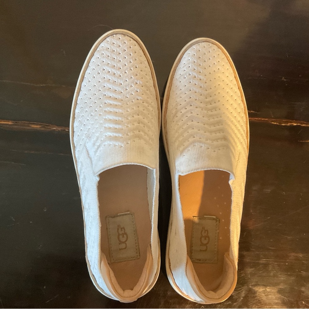 UGG Women's Cream Slip-On Sneakers